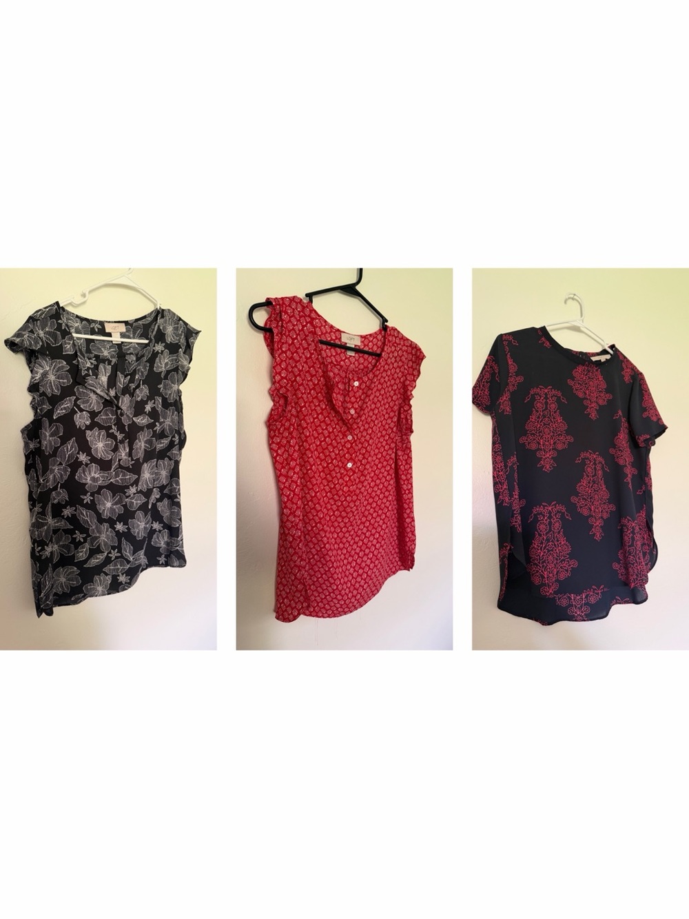 LOFT women’s blouse tops - medium - set of 3!